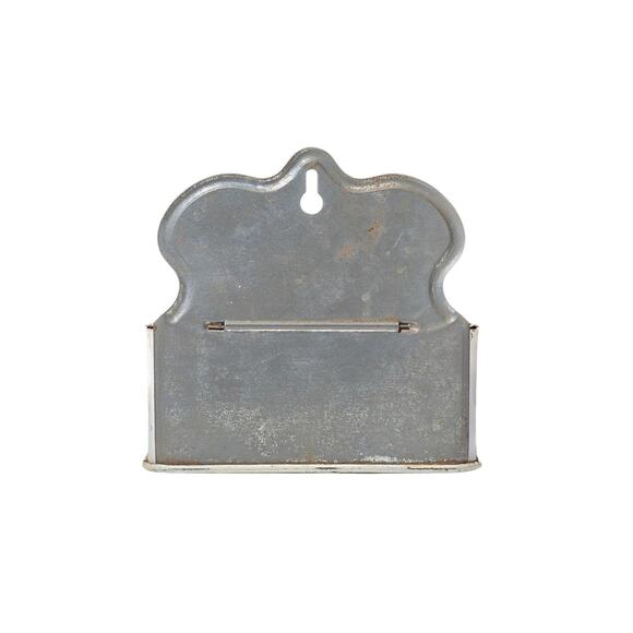 Kitchen Wall Decoration Enamel Tin Match Holder, Antique French Advertising Tin - Picture 4 of 8